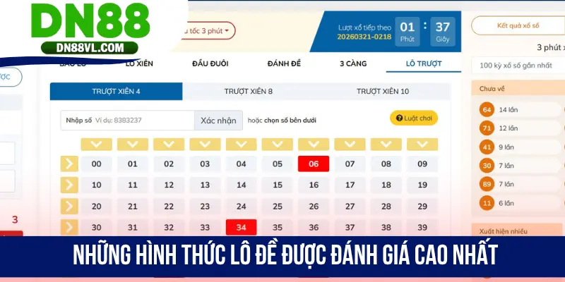 Những hình thức lô đề được đánh giá cao nhất